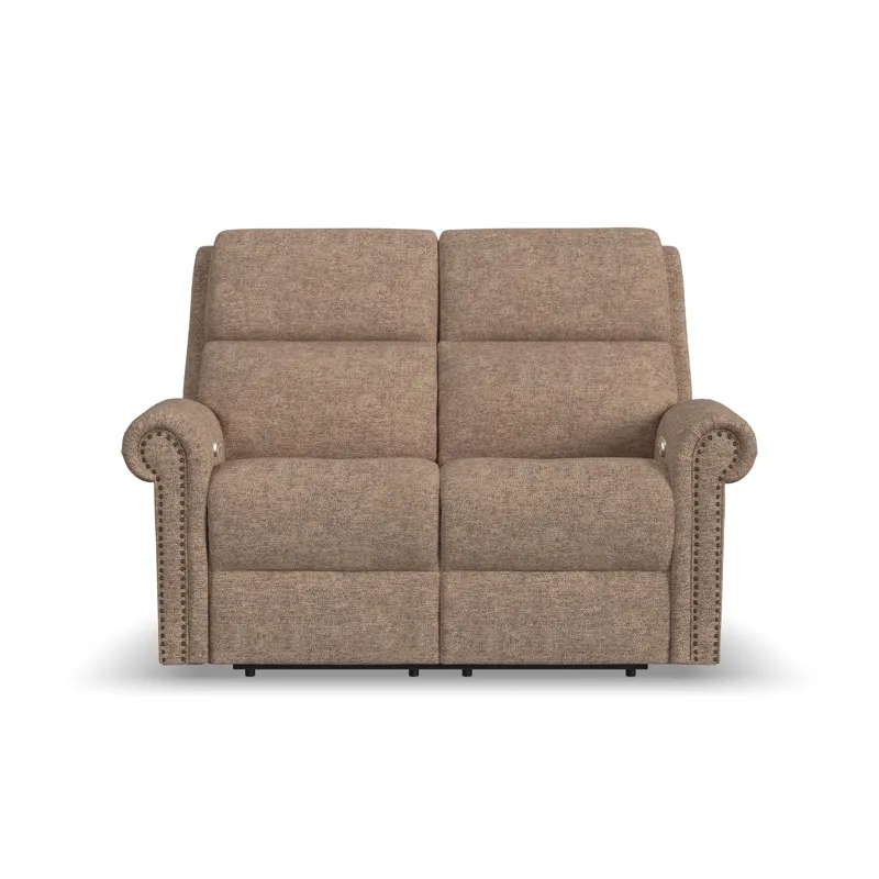 Power Reclining Loveseat with Power Headrest & Lumbar