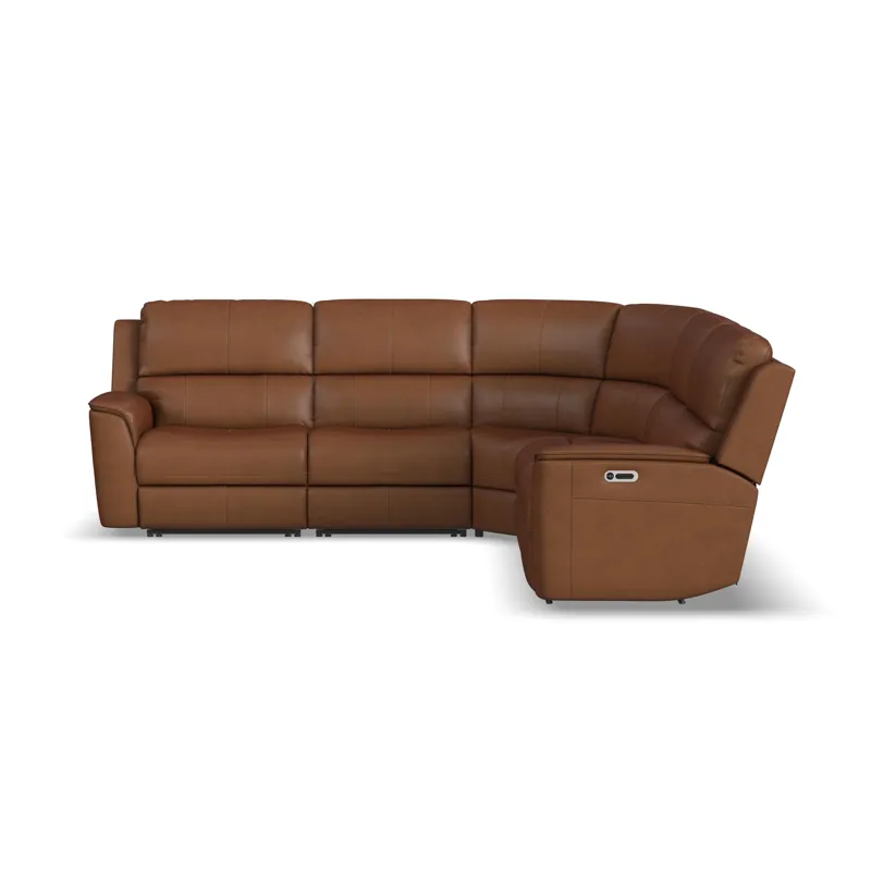 Power Reclining Sectional with Power Headrests & Lumbar