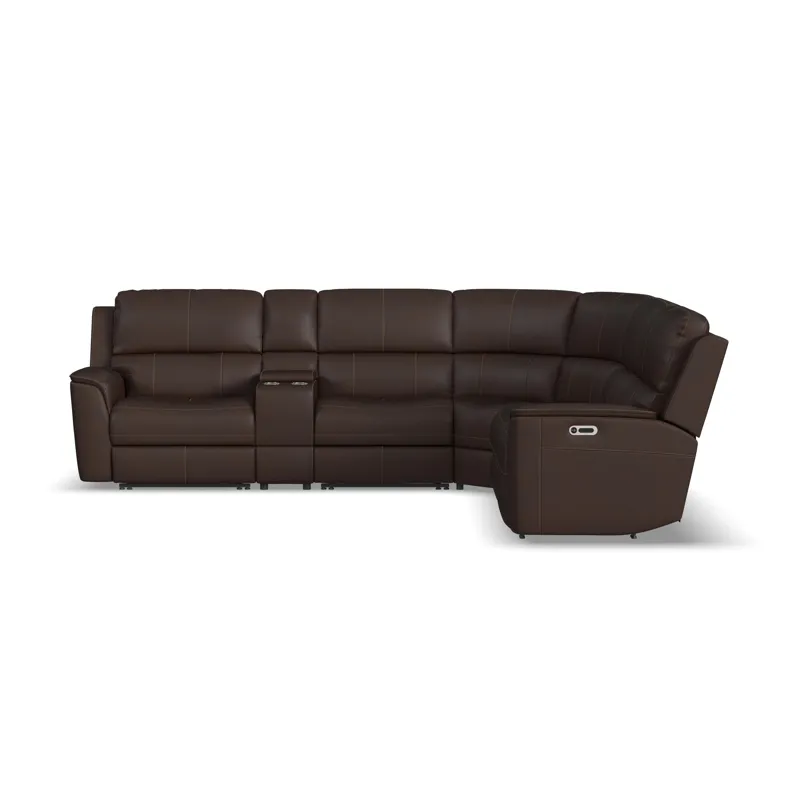 Power Reclining Sectional with Power Headrest & Lumbar
