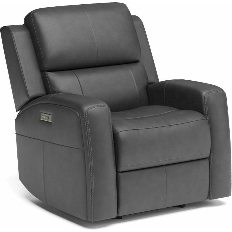 Linden Power Recliner with Power Headrest & Lumbar 104350PH by