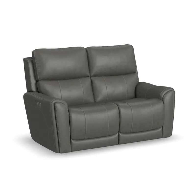 Power Reclining Loveseat with Power Headrests & Lumbar