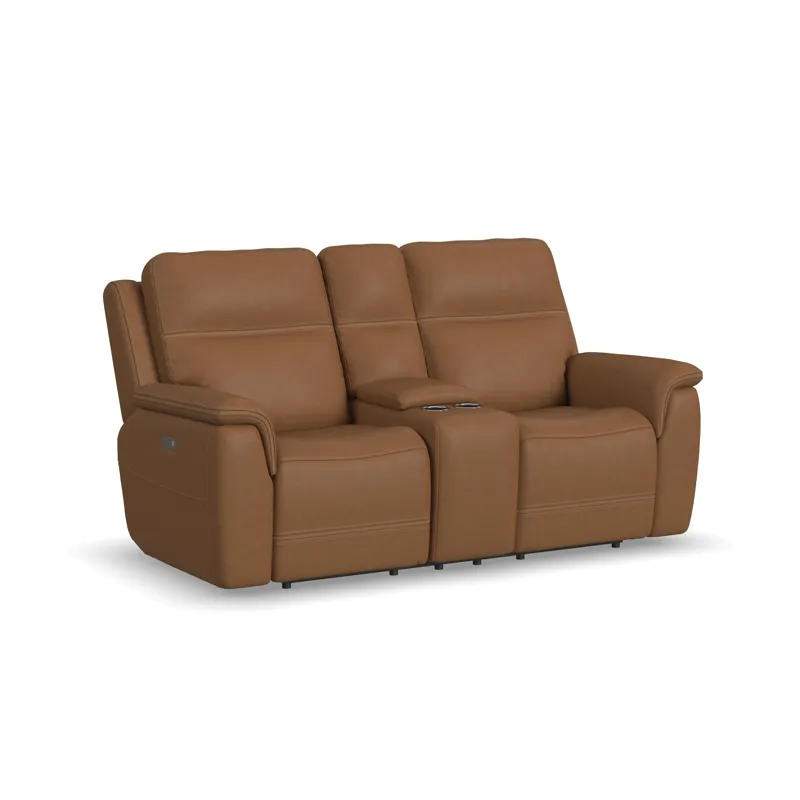 Pwr Recl Loveseat w/ Console, Pwr Hdrsts, Lumbar