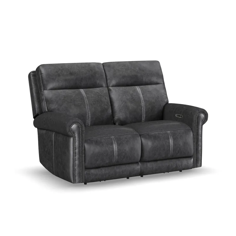 Power Reclining Loveseat with Power Headrest & Lumbar