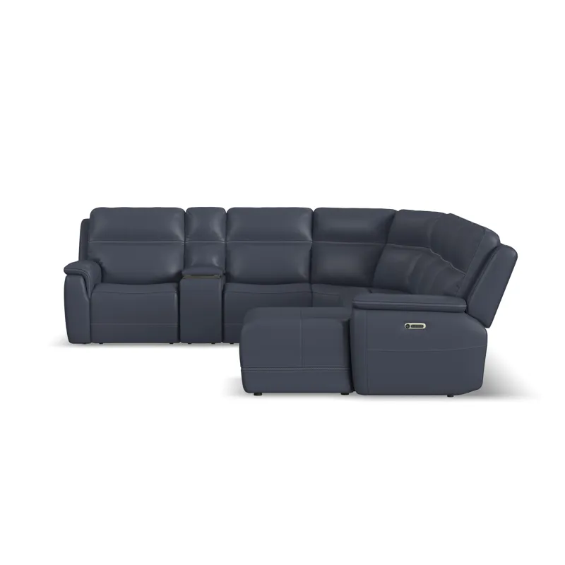 Power Reclining Sectional with Power Headrests & Lumbar