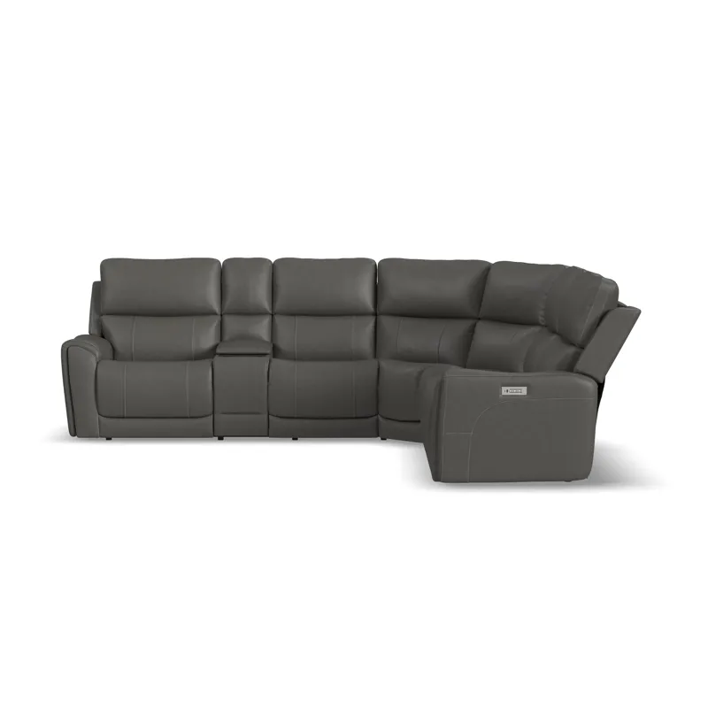Power Reclining Sectional with Power Headrests & Lumbar