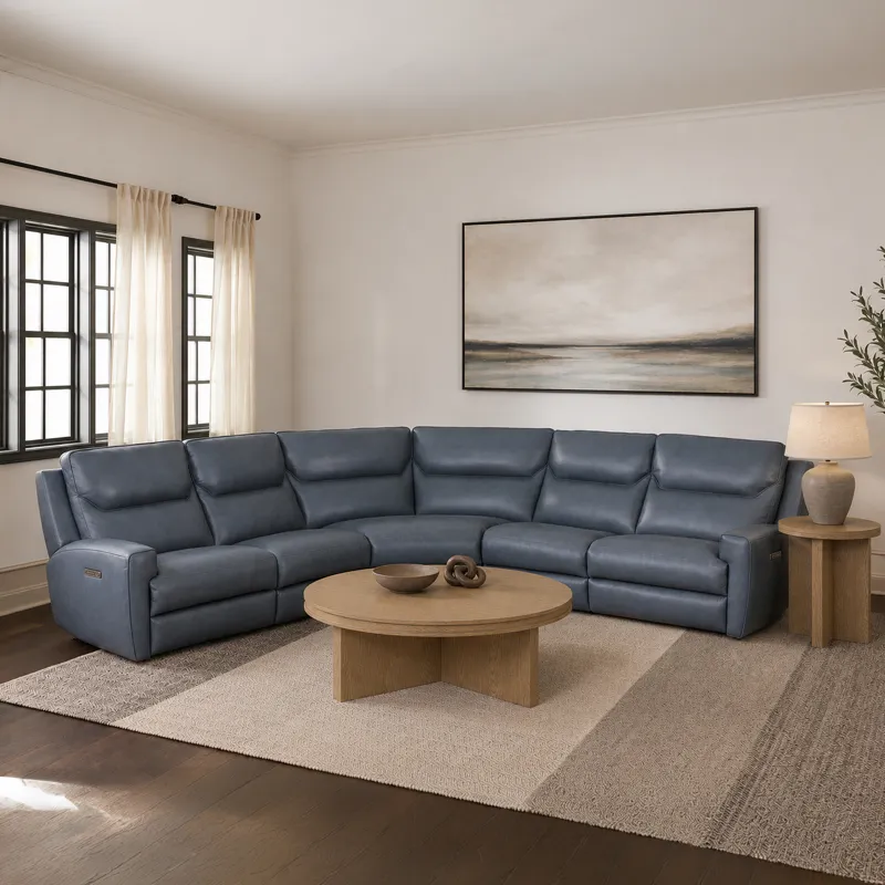 Argo Power Reclining Sectional w/ Power Headrest & Lumbar