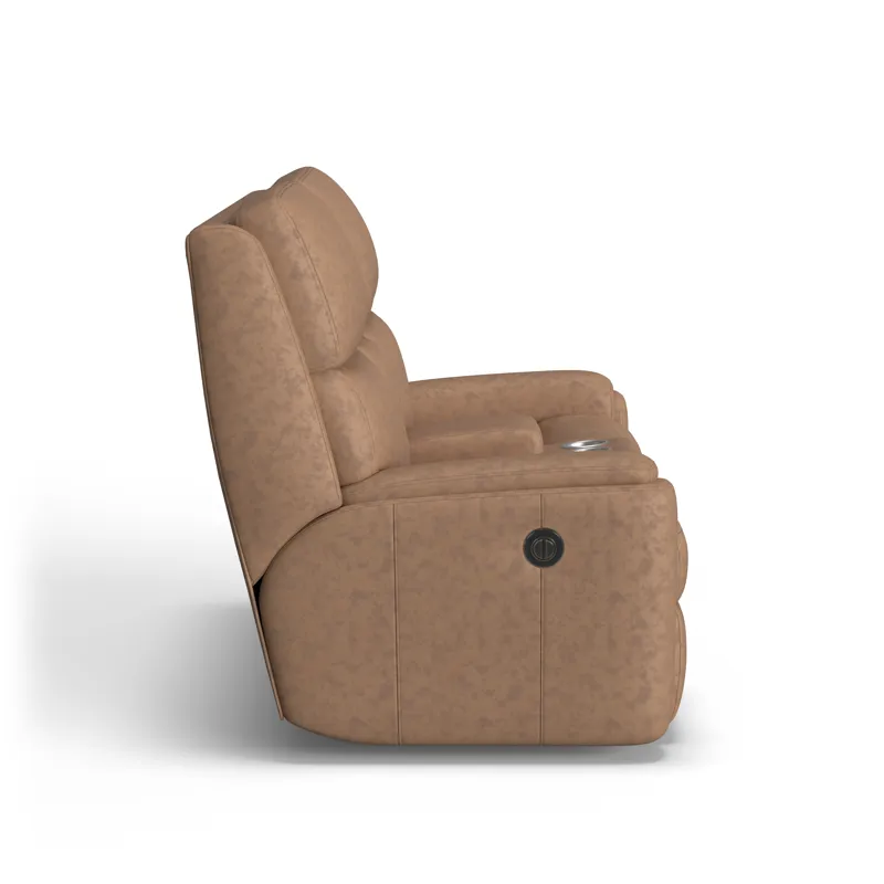 Power Reclining Loveseat with Console