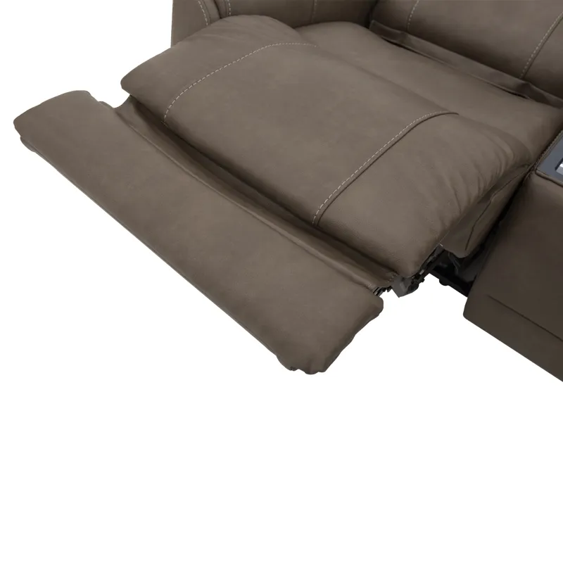 Power Reclining Sectional with Power Headrests & Lumbar