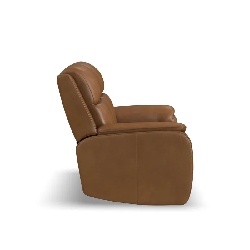 Ziggy Power Reclining Loveseat with Power Headrest, Lumbar, Heat & Massage