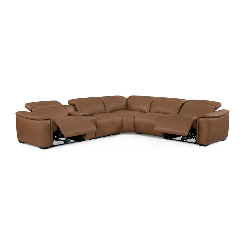 Power Reclining Sectional with Power Headrest