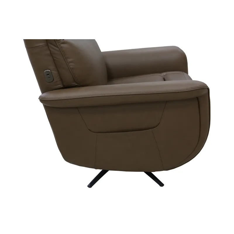 Power Swivel Recliner with Power Headrest, Lumbar, Heat, Massage & Ventilation