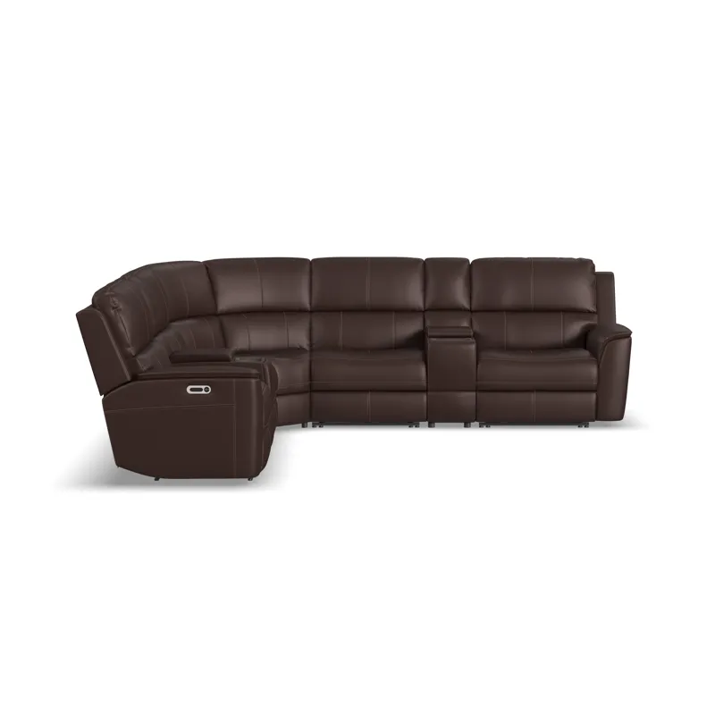 Power Reclining Sectional with Power Headrest & Lumbar