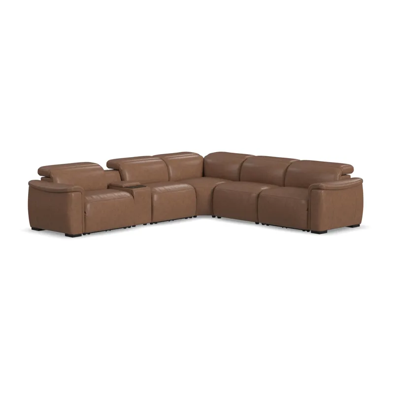 Power Reclining Sectional with Power Headrest