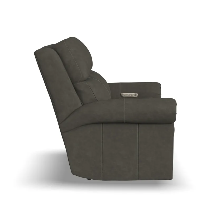 Power Reclining Loveseat with Power Headrests & Lumbar