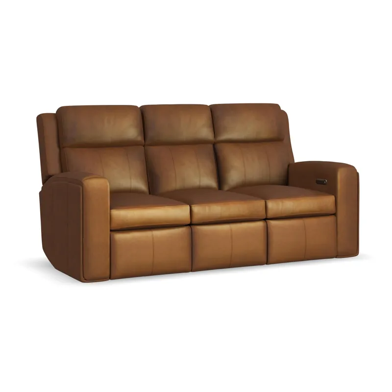 Power Reclining Sofa with Power Headrests & Lumbar