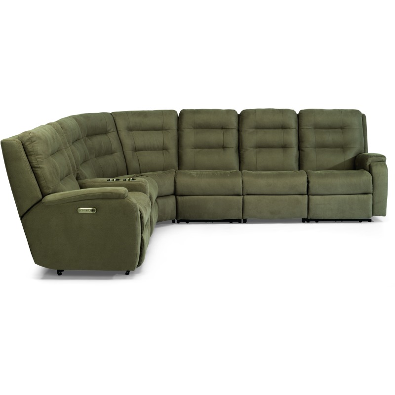 Arlo Power Reclining Sectional with Power Headrests & Lumbar