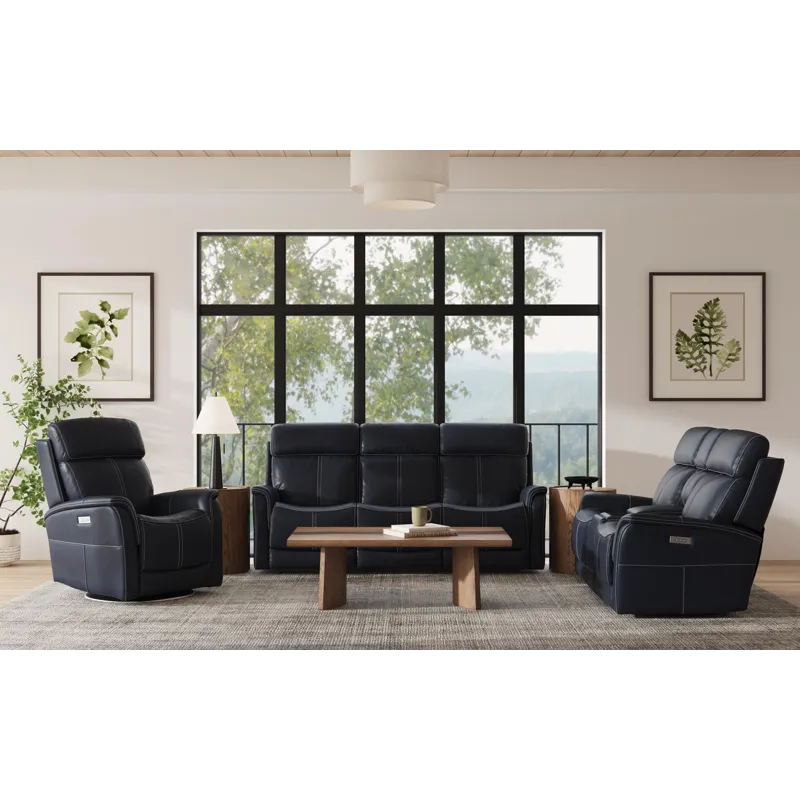 Power Reclining Loveseat with Console, Power Headrests & Lumbar