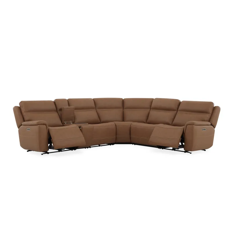 Power Reclining Sectional with Power Headrests & Lumbar