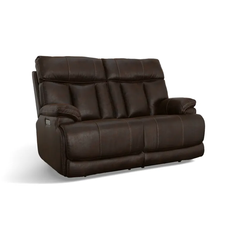 Power Reclining Loveseat with Power Headrests & Lumbar