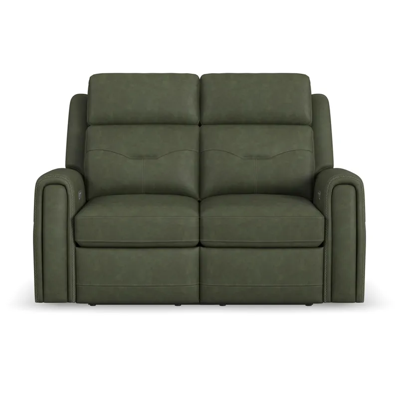 Power Reclining Loveseat with Power Headrest, Lumbar, Heat & Massage