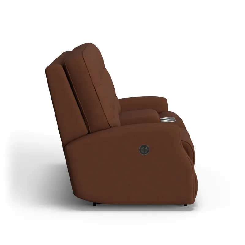 Power Reclining Loveseat with Console