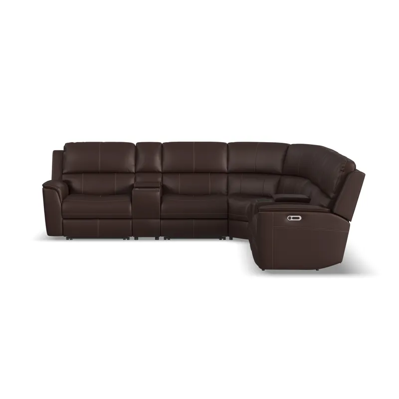 Power Reclining Sectional with Power Headrest & Lumbar