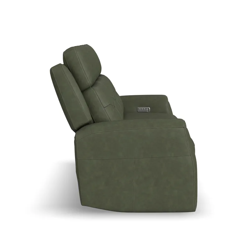 Power Reclining Sofa with Power Headrest, Lumbar, Heat & Massage