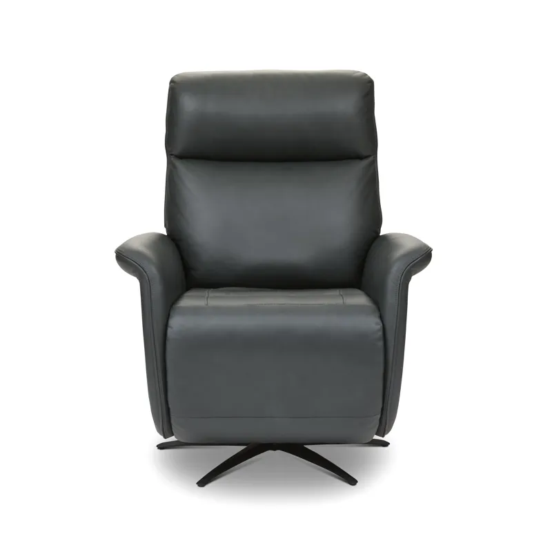 Power Swivel Recliner with Power Headrest, Lumbar, Heat, Massage & Ventilation