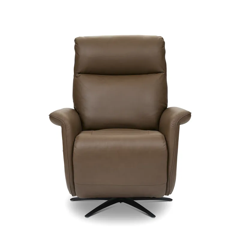 Power Swivel Recliner with Power Headrest, Lumbar, Heat, Massage & Ventilation