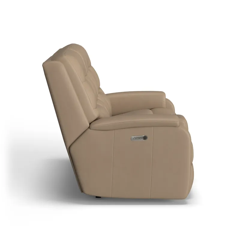 Power Reclining Loveseat with Console & Power Headrests & Lumbar