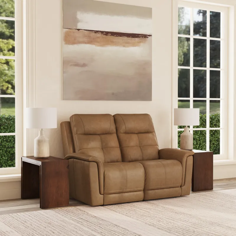 Power Reclining Loveseat with Power Headrest, Lumbar, Heat & Massage