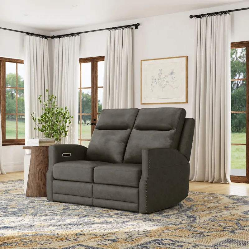 Power Reclining Loveseat with Power Headrests and Lumbar