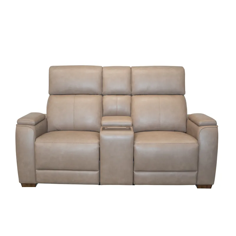 Power Reclining Loveseat with Console, Power Headrest, Lumbar, Heat, Massage & Pulse