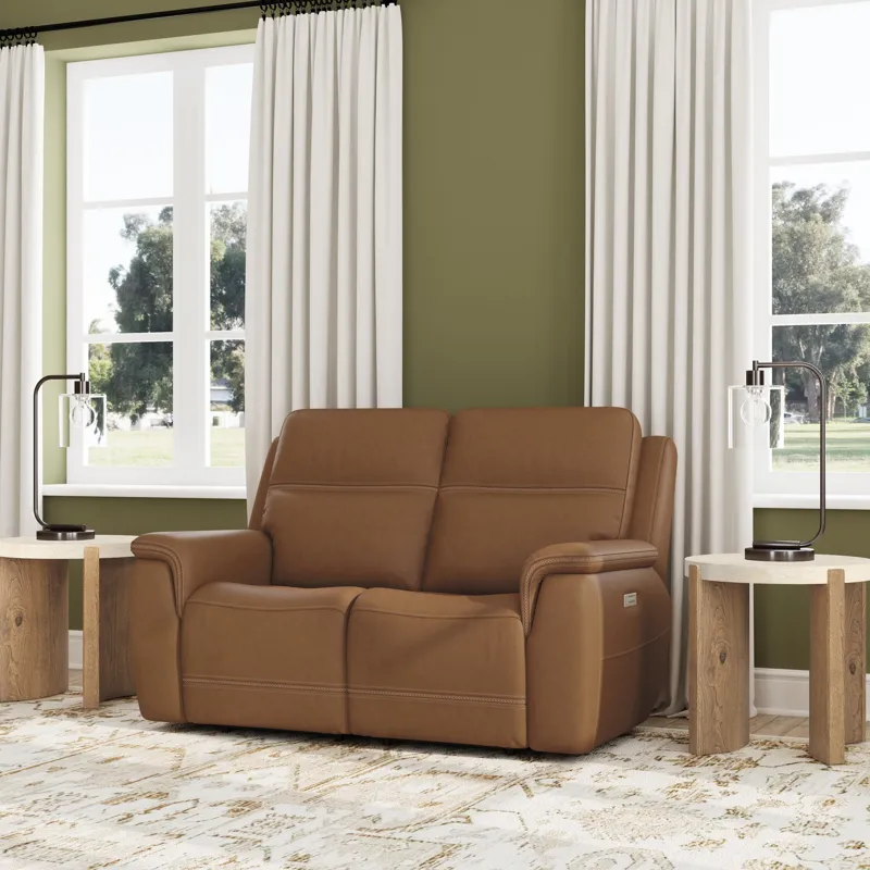 Power Reclining Loveseat w/ Pwr Headrests, Lumbar