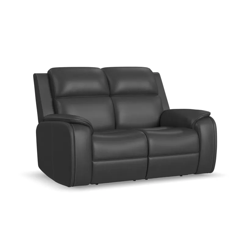 Ziggy Power Reclining Loveseat with Power Headrest, Lumbar, Heat & Massage