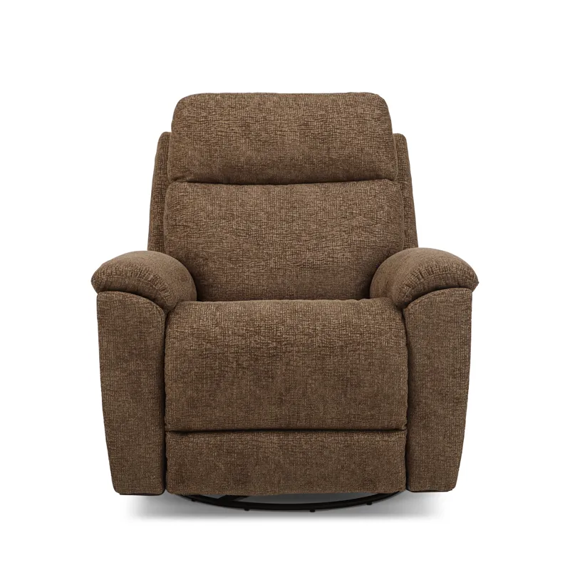 Power Swivel Gliding Recliner with Power Headrest & Lumbar