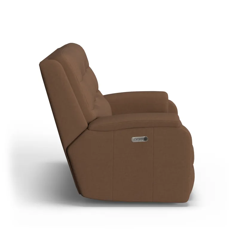 Power Reclining Loveseat with Power Headrests & Lumbar