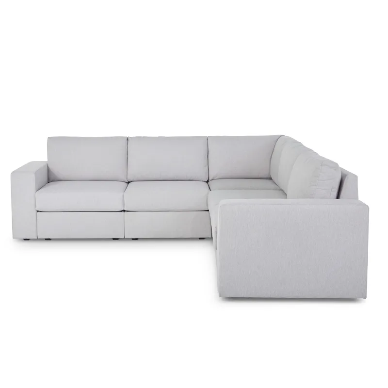 5-Seat Sectional with Wide Arm