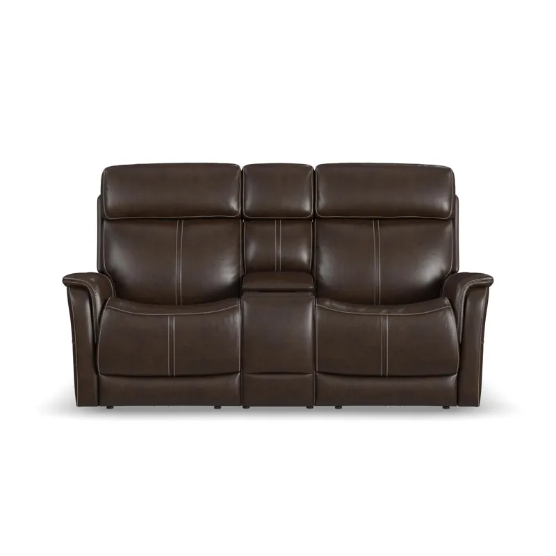 Power Reclining Loveseat with Console, Power Headrest & Lumbar