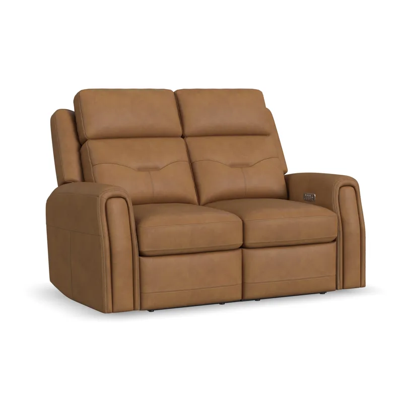 Power Reclining Loveseat with Power Headrest, Lumbar, Heat & Massage