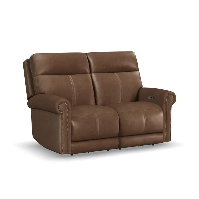 Power Reclining Loveseat with Power Headrest & Lumbar