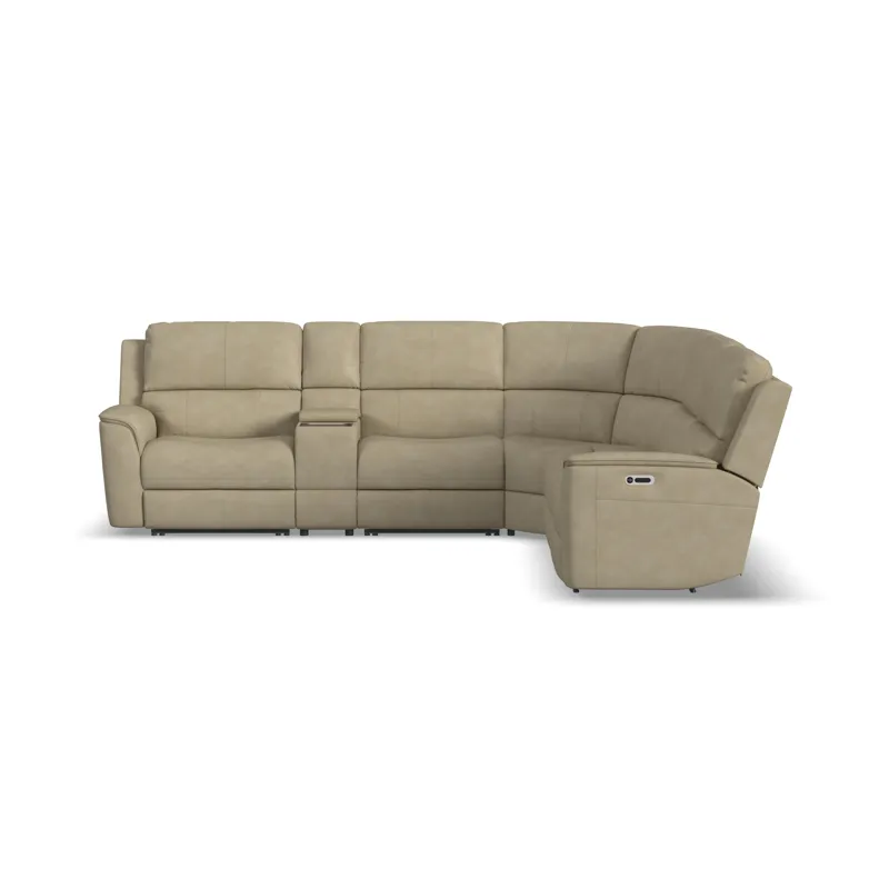Power Reclining Sectional with Power Headrest & Lumbar