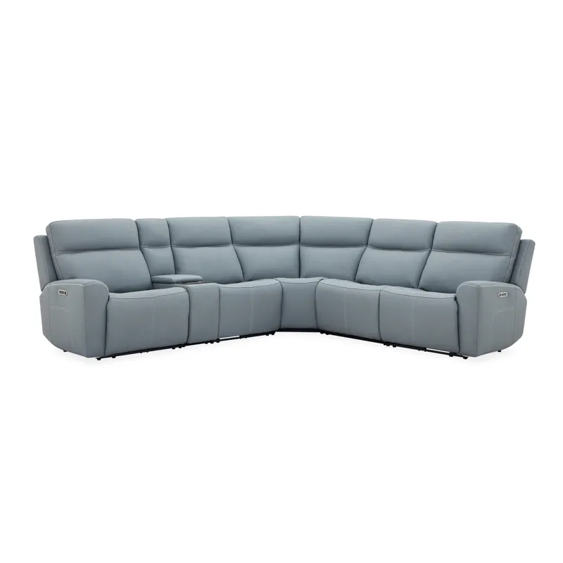Power Reclining Sectional with Power Headrest & Lumbar