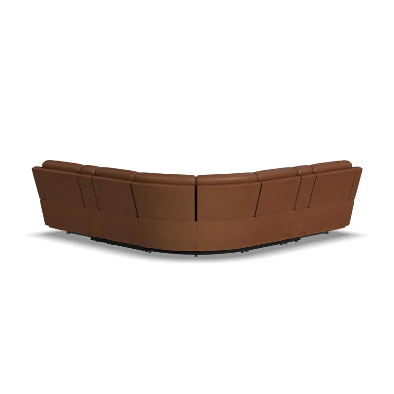 Power Reclining Sectional with Power Headrests & Lumbar