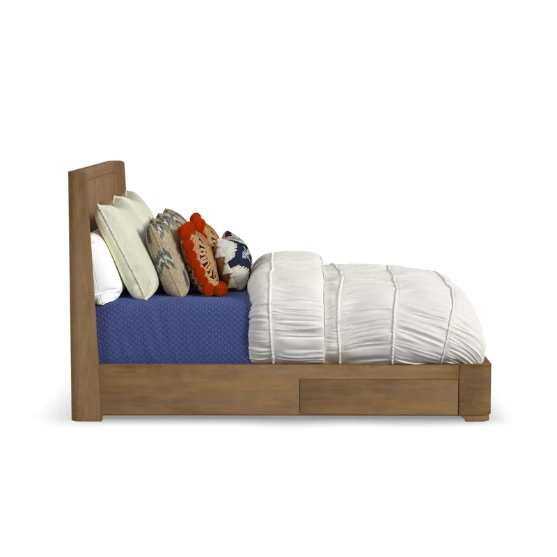King Panel Storage Bed