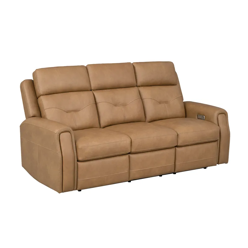 Power Reclining Sofa with Power Headrest, Lumbar, Heat & Massage