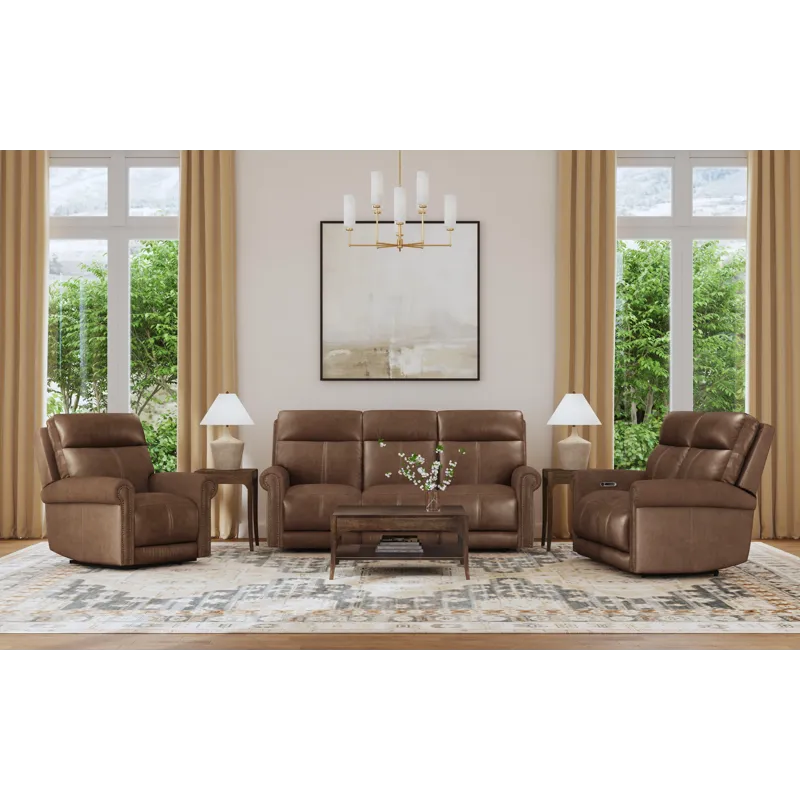 Power Reclining Loveseat with Power Headrest & Lumbar