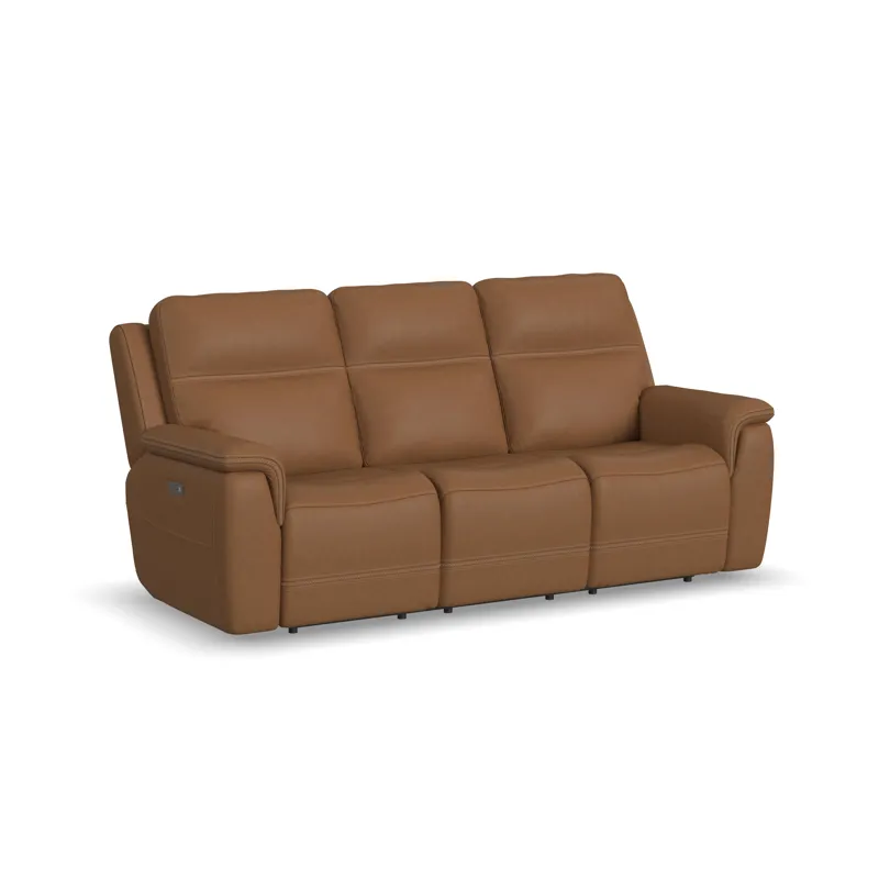 Power Reclining Sofa with Power Headrests & Lumbar