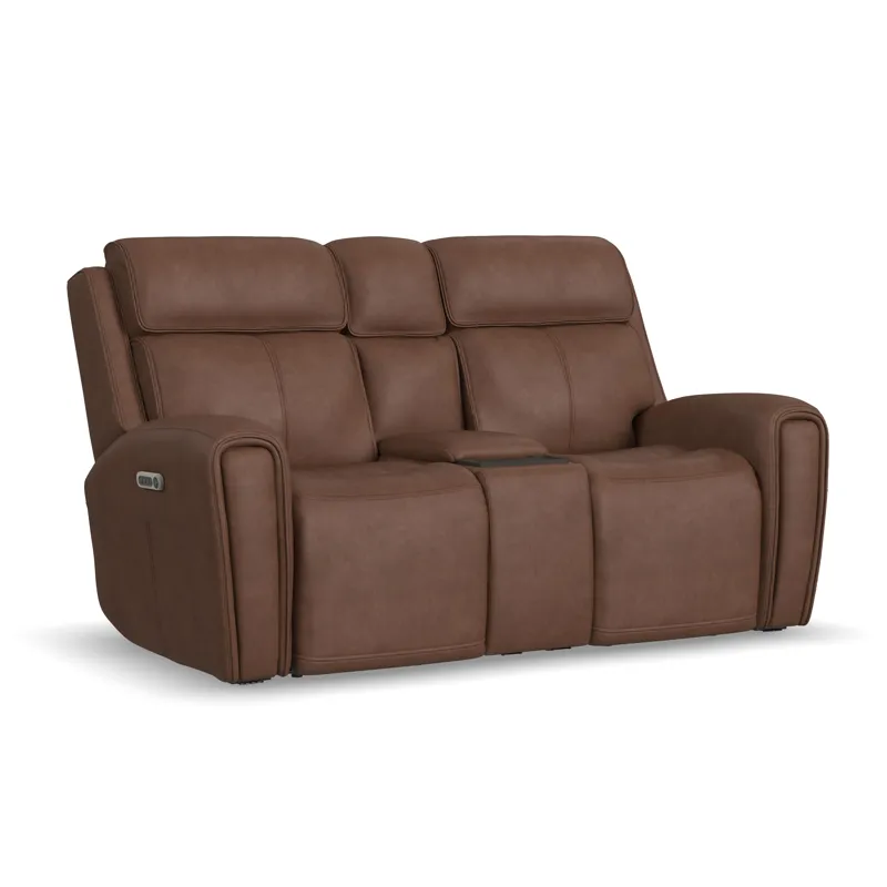 Power Reclining Loveseat with Console, Power Headrest & Lumbar