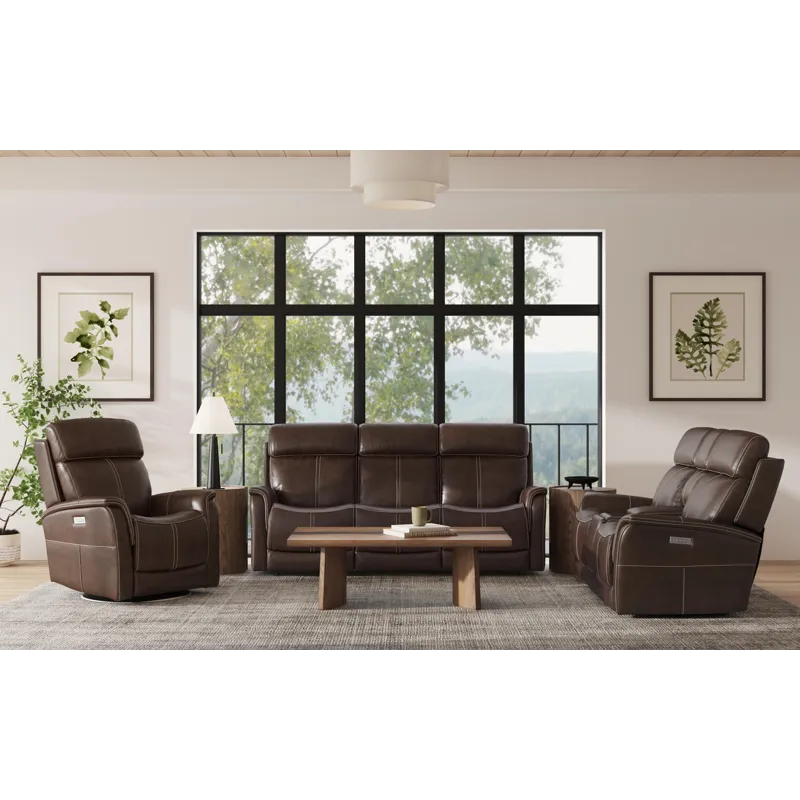 View Power Swivel Recliner with Power Headrest